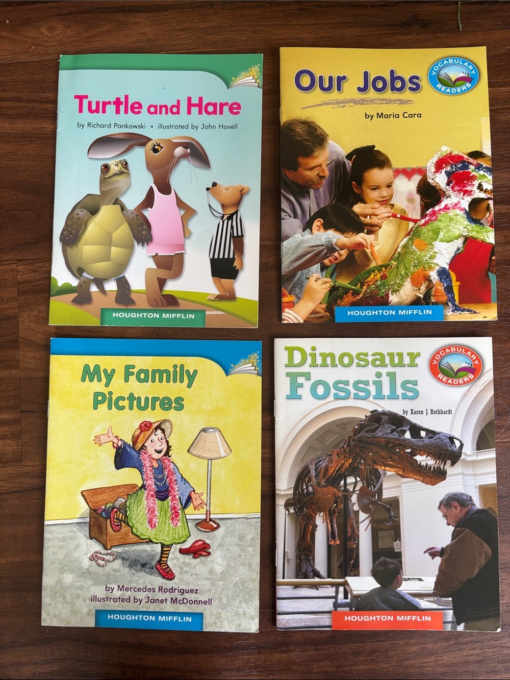 Houghton Mifflin Early Readers Set - Green, Yellow, Blue, White Covers